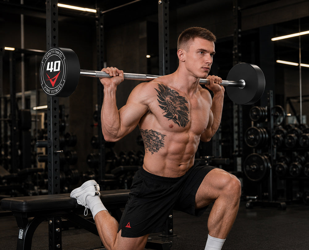 Rubber Coated Fixed Barbell